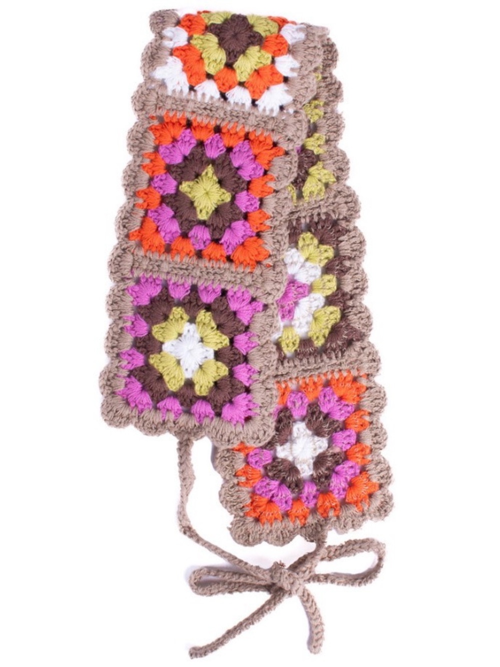 Boho Crocheted Multicolored Headband
